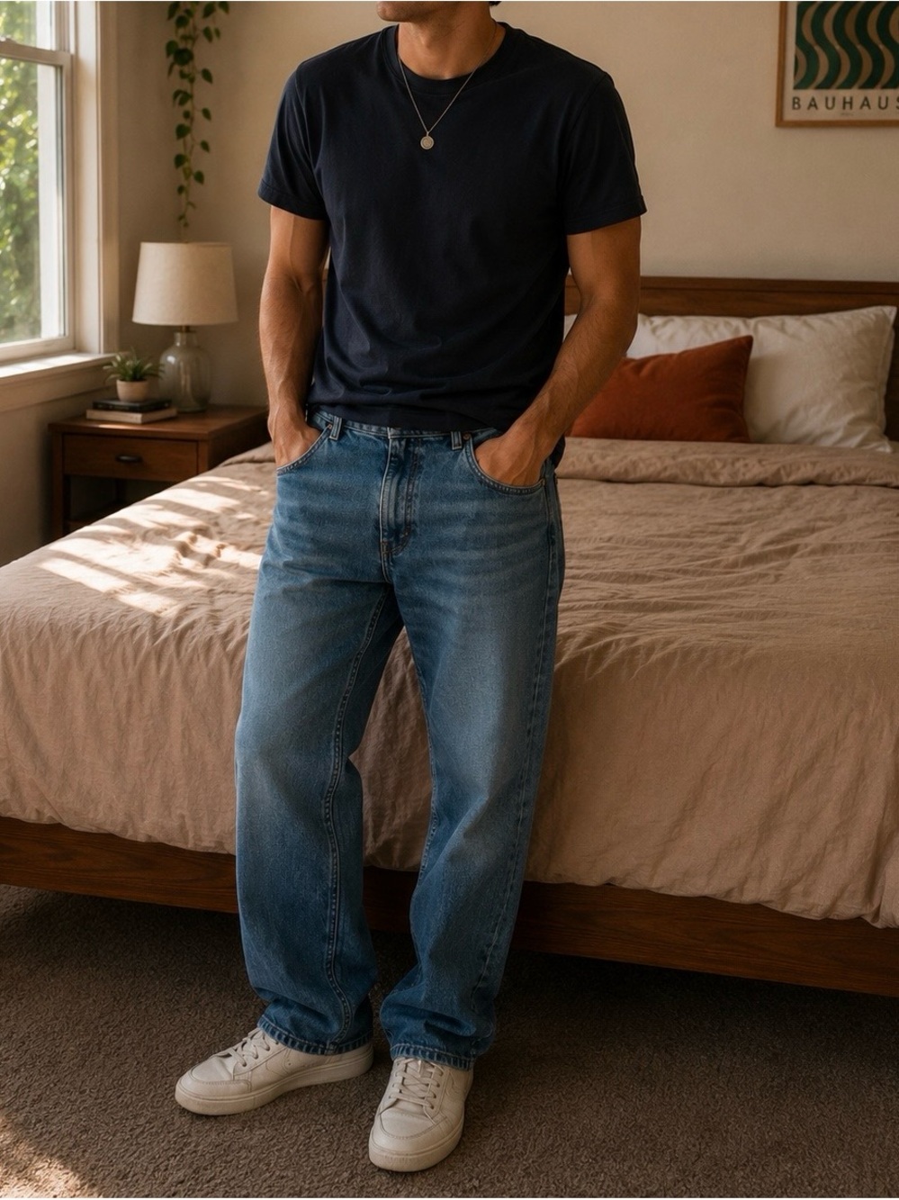 Wrangler Men's Medium Blue Relaxed Jeans size 44x30